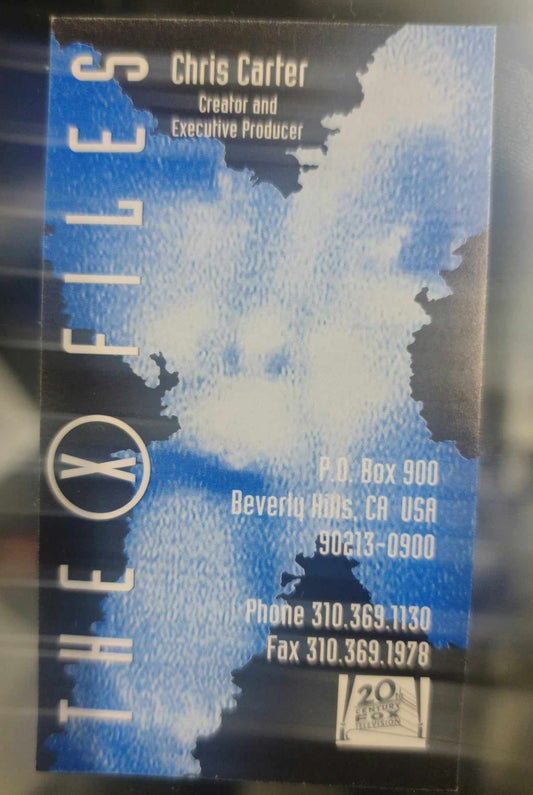 X-Files - Chris Carter Personnel Business Card