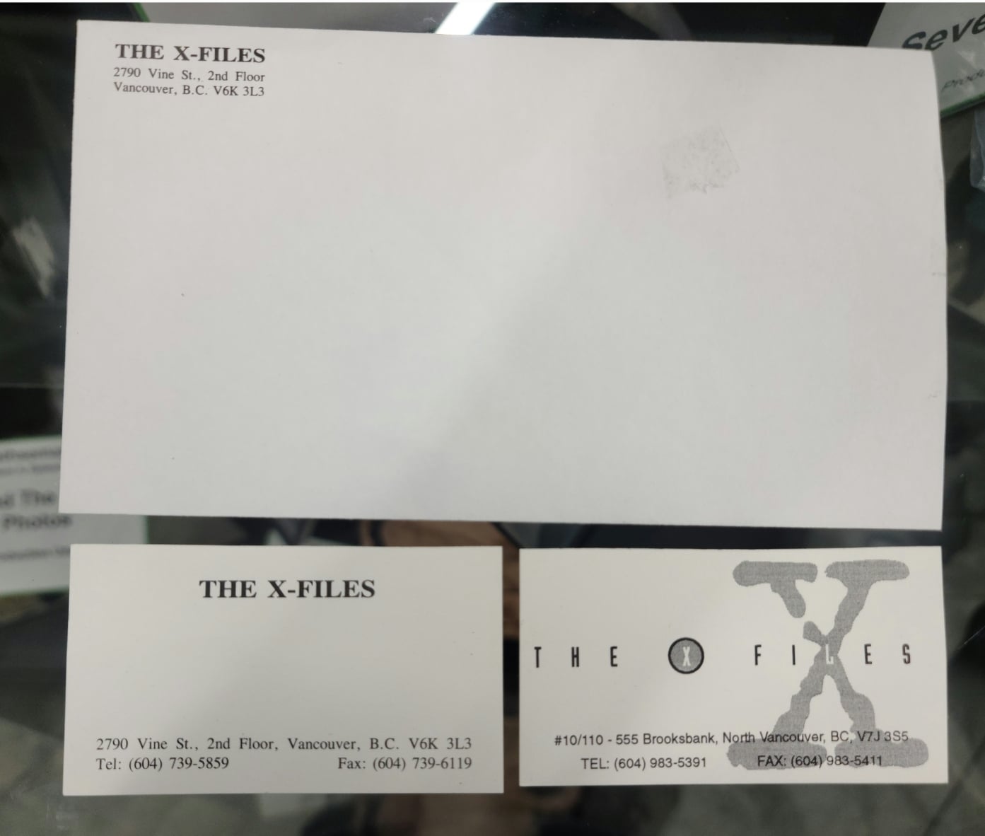 X File Sign X-Files Stationary - Production – The X-Files Preservation Collection