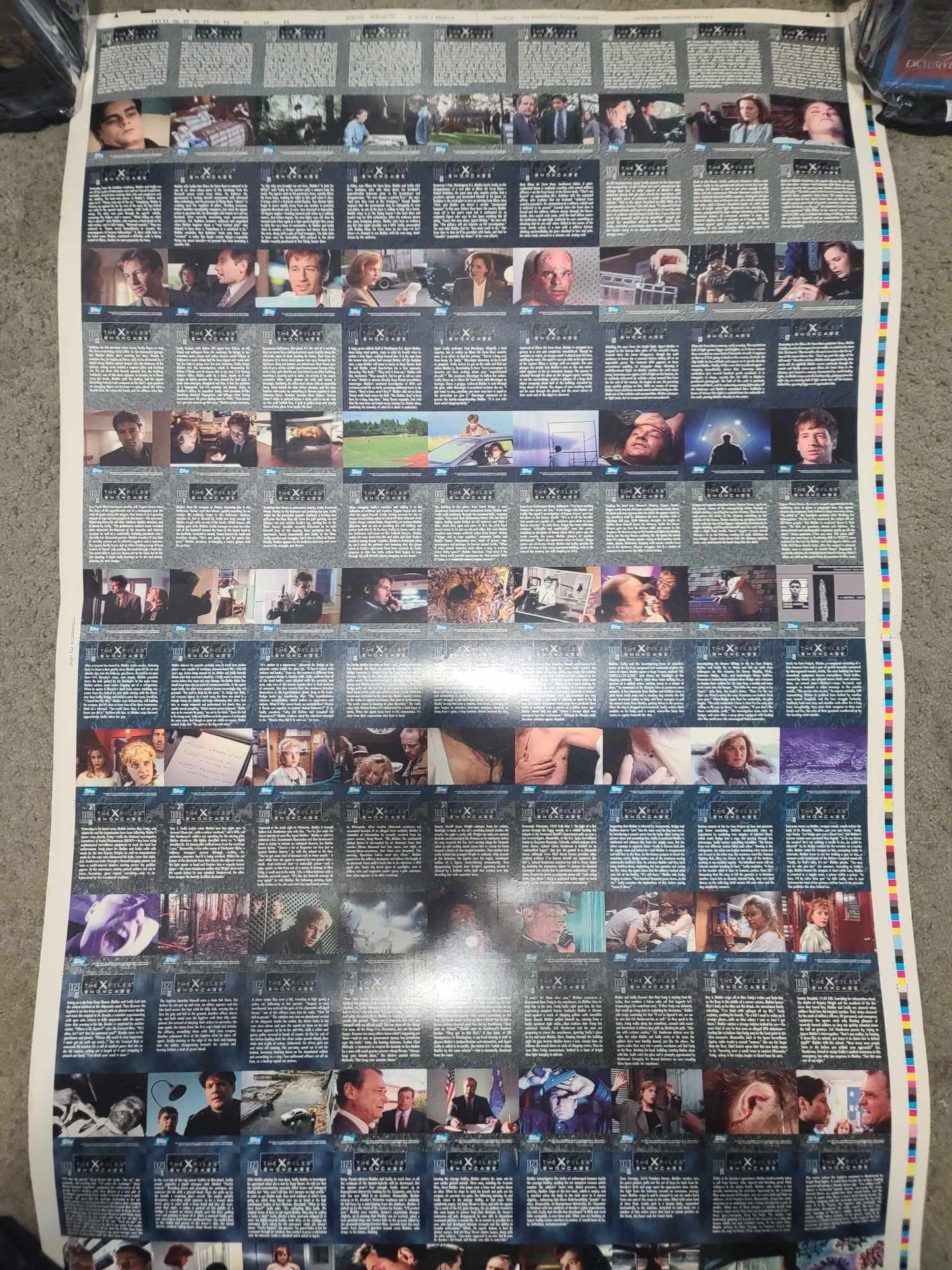 Showcase-Trading card Uncut Sheet - Full Size Printer Sheet