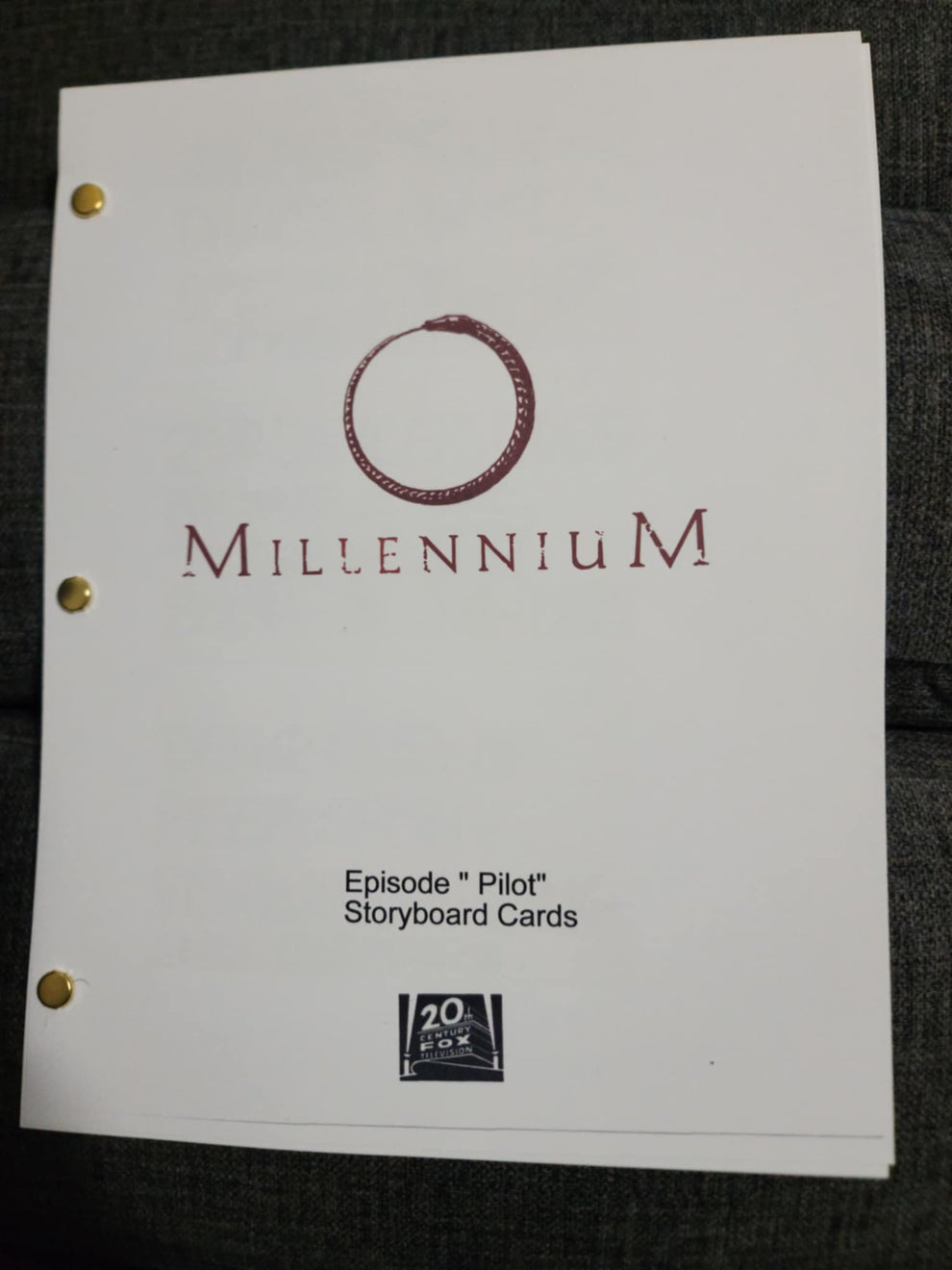 Millennium Storyboard Card Sheets - Episode PILOT – The X-Files ...