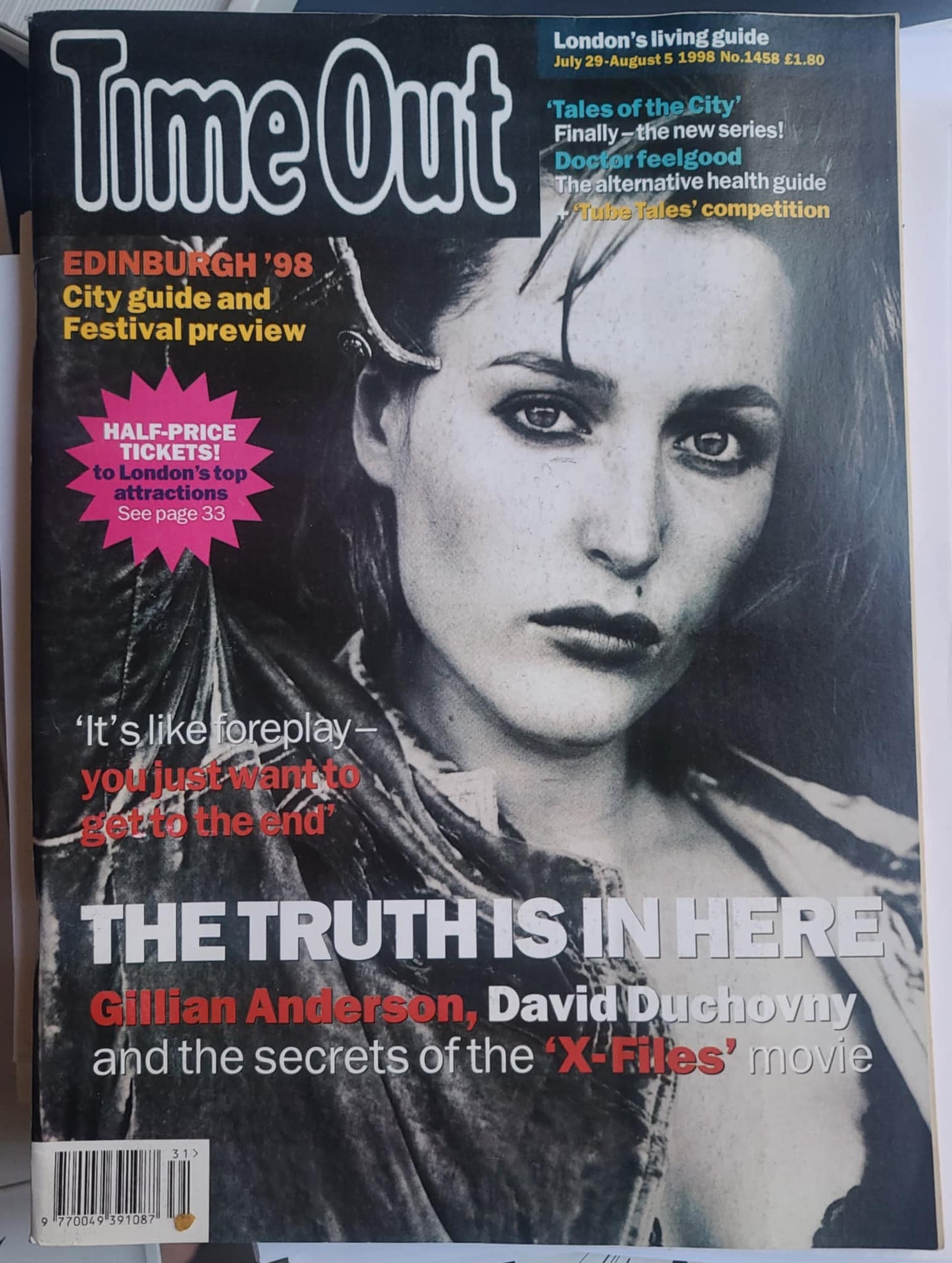 Time Out Magazine - X-Files 1998 no 1458