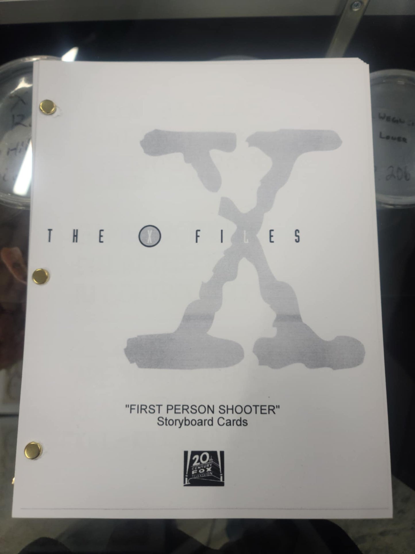 X-Files Storyboard Card Sheets - Episode "FIRST PERSON SHOOTER"