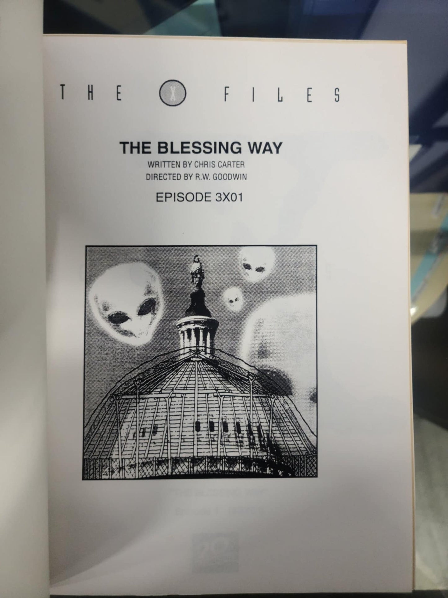 Chris Carter Personnel Script episode" The Blessing Way" - Autographed by Chris Carter