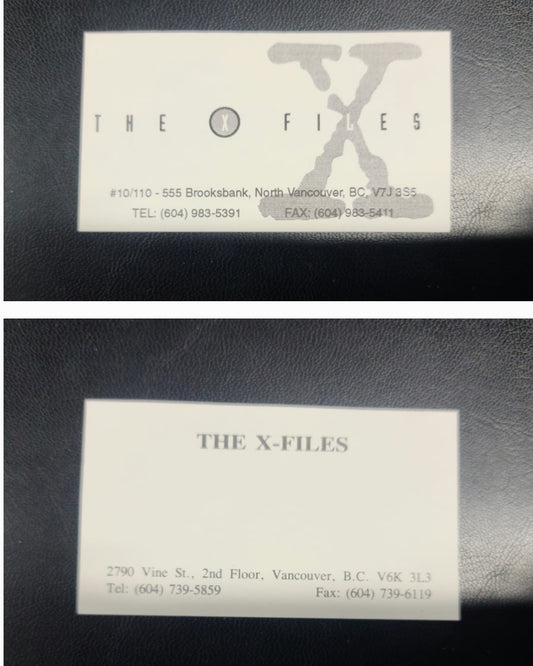 The X-Files Production Business Card