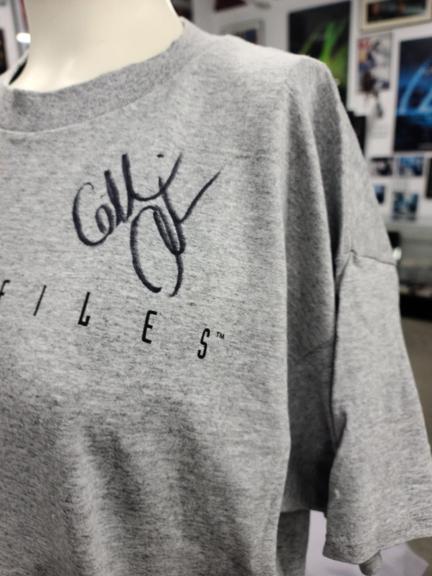 The X-Files Shirt - Autographed by David Duchovny and Gillian Anderson