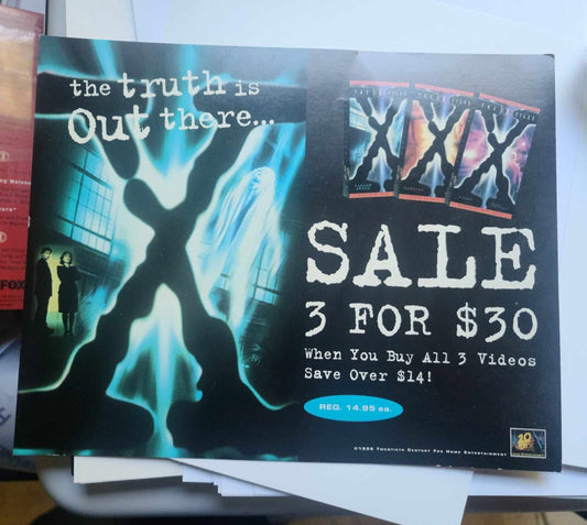 X-Files VHS Promotional Ad