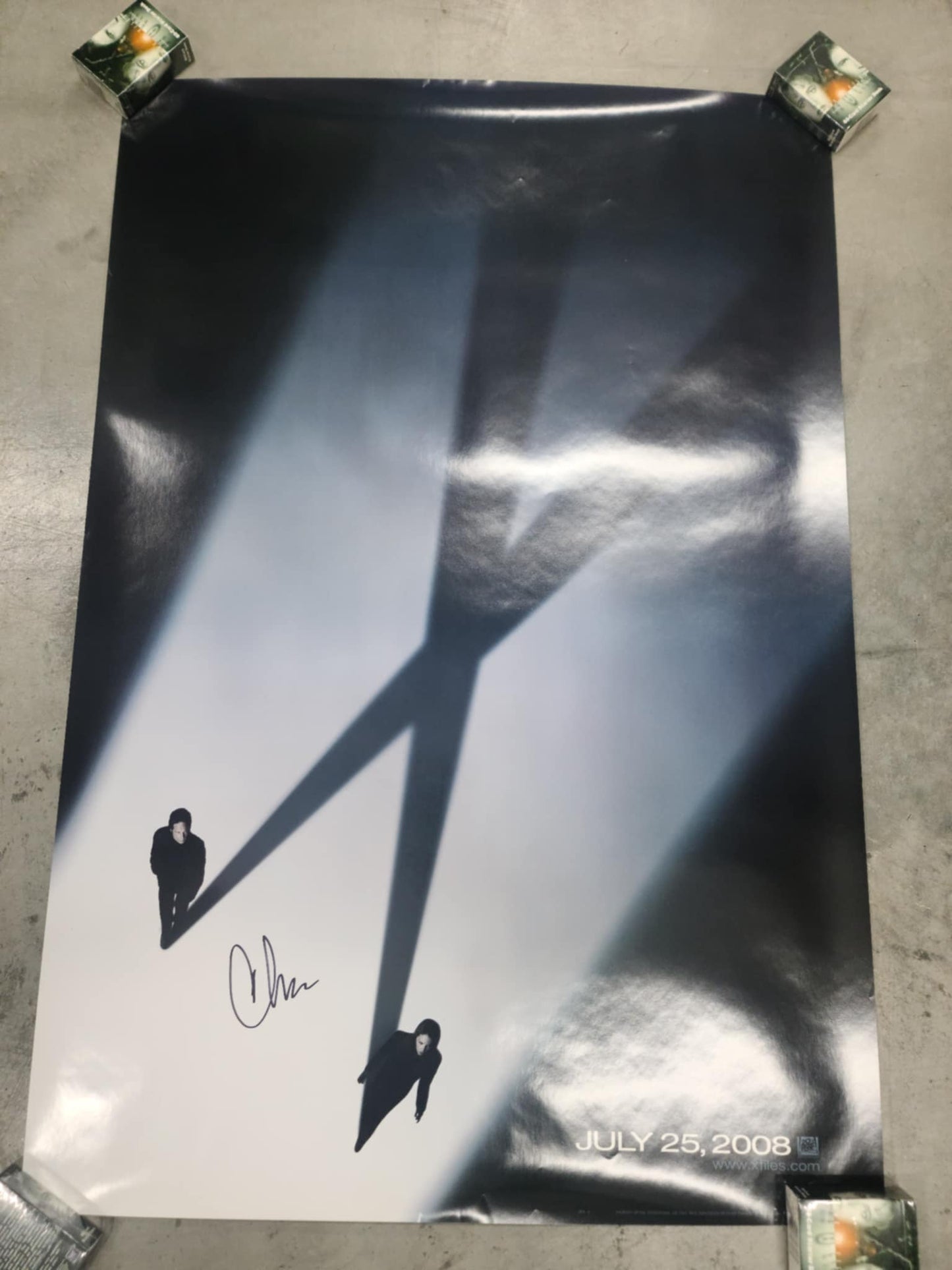 X-Files Movie Poster - Autographed by Chris Carter