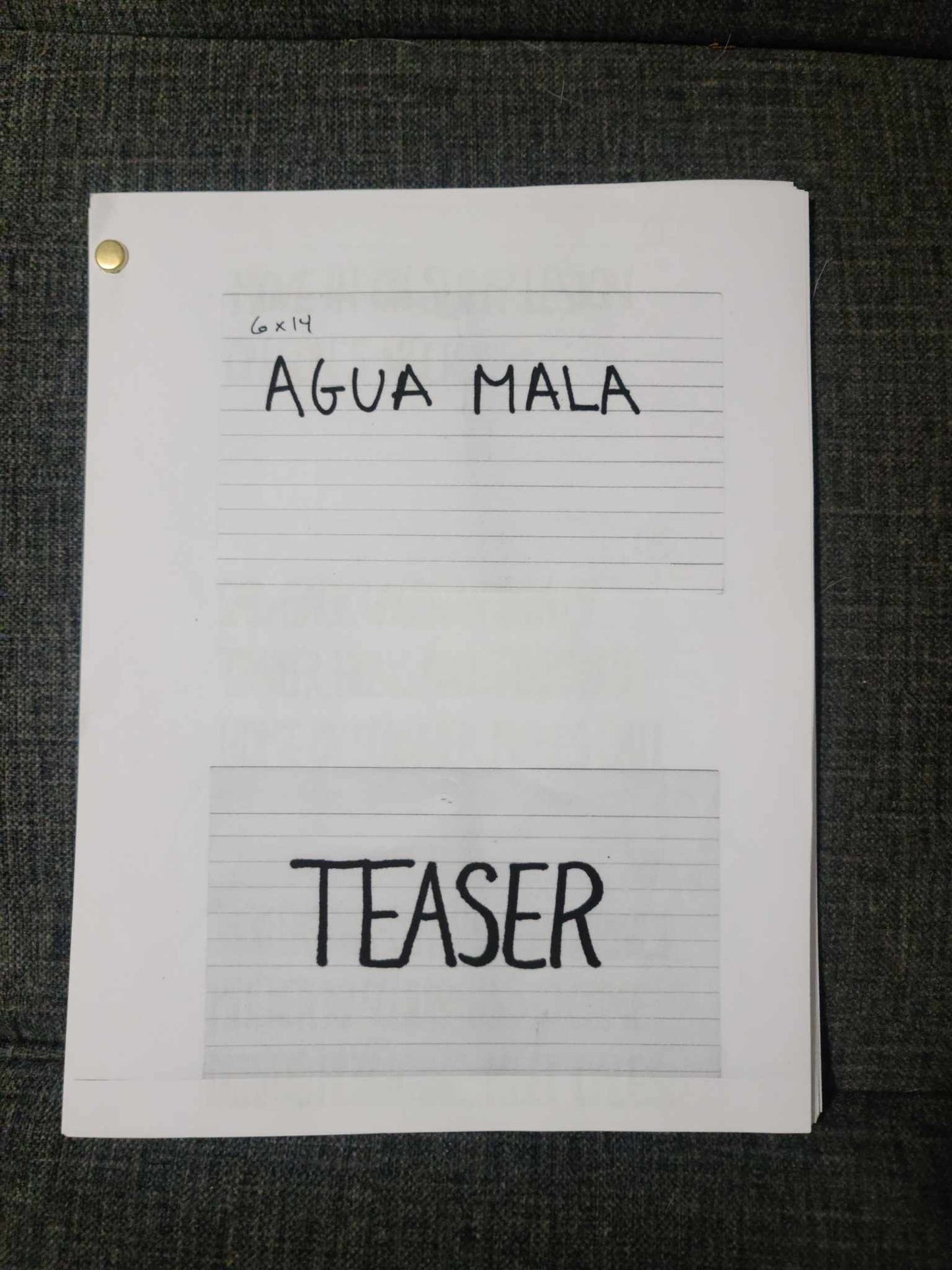 Production Storyboard Cards Copy-  Episode "Aqua Mala"