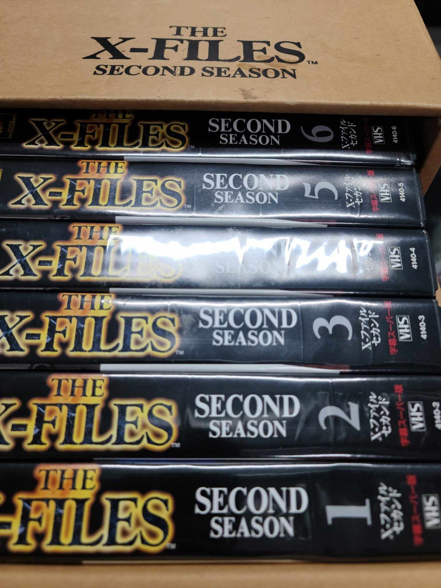 The X-Files Japanese File Cabinet 2nd Season VHS  Set - VERY RARE!