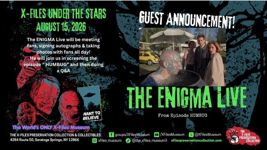 X-Files Under the Stars with Special Guest -The Enigma Live-PLEASE READ DESCRIPTION IN FULL BEFORE BUYING