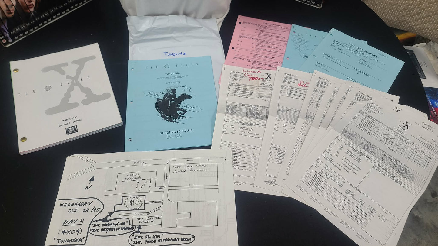 *X-Files - Original Production Used Script - Tunguska