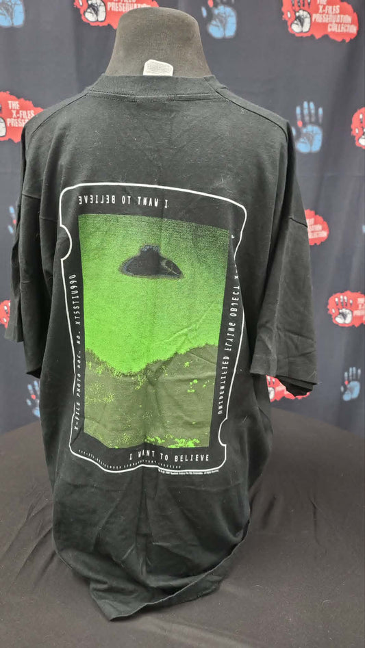 * X-Files - I Want To Believe Shirt Green Back