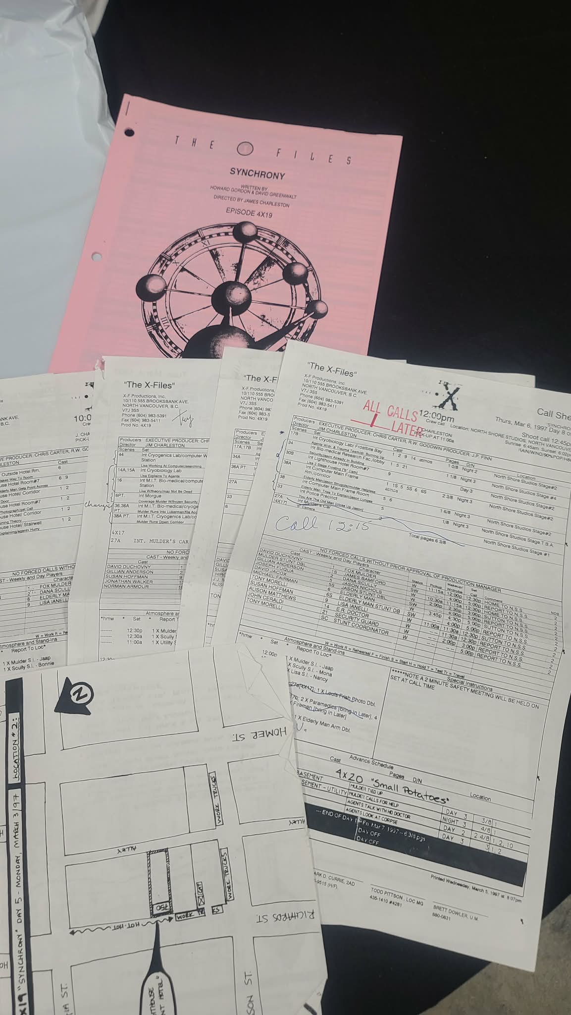 *X-Files - Original Production Used Script - Synchrony