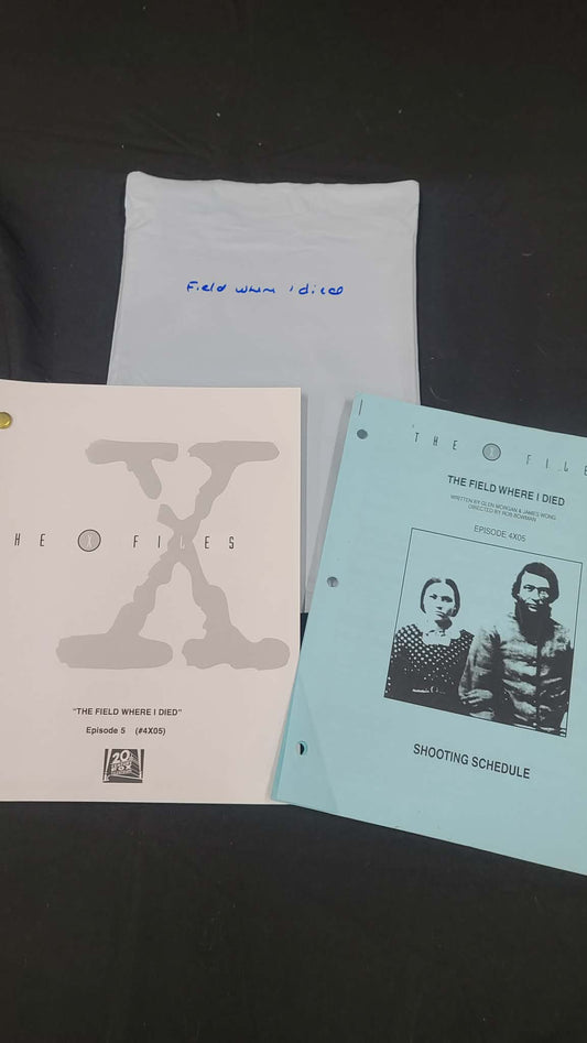*X-Files - Original Production Used Script and more - THE FIELD WHERE I DIED
