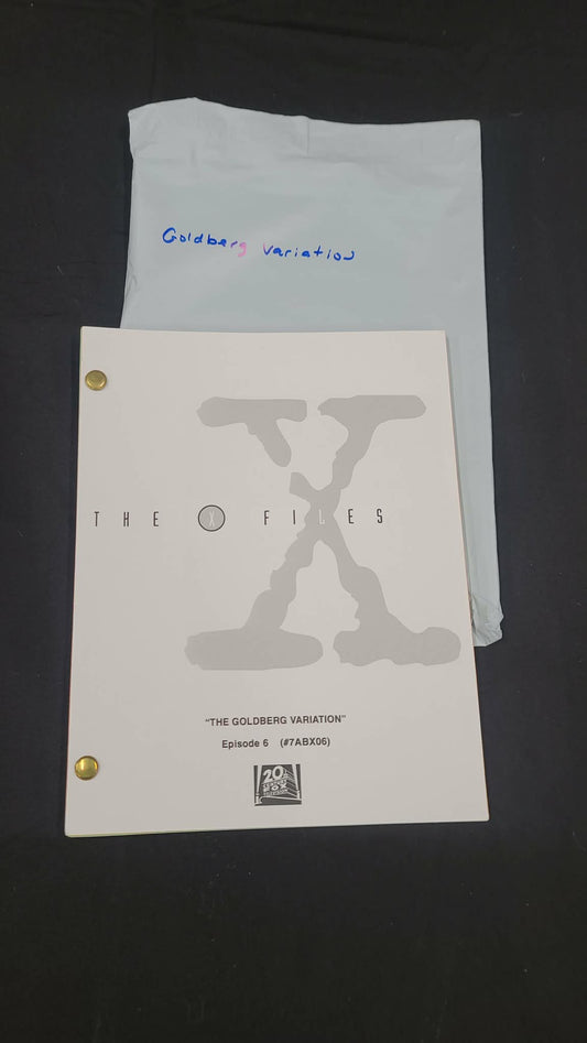 *X-Files - Original Production Used Script - GOLDBERG VARIATION