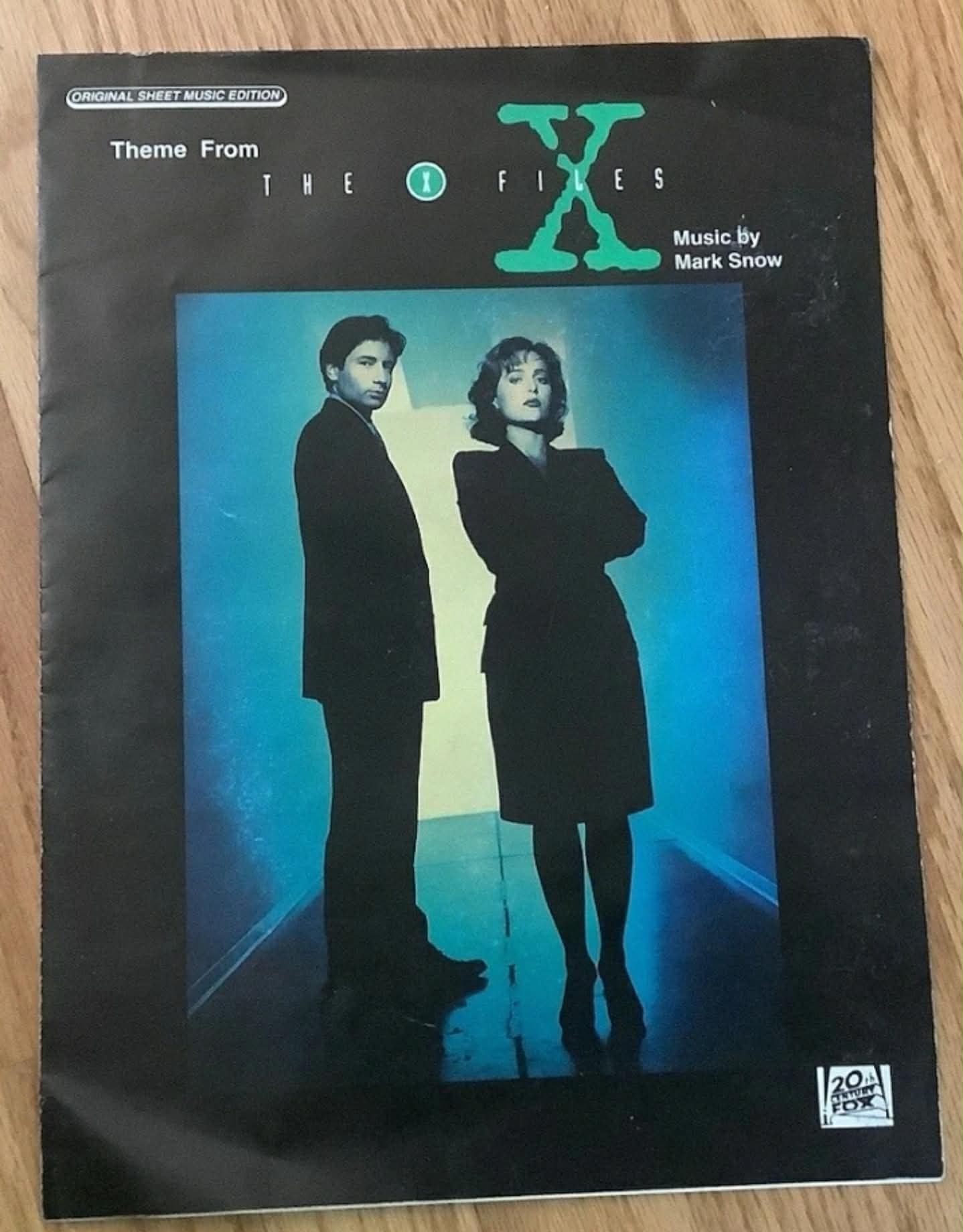 THE X-FILES -Sheet Music -Autographed by Mark Snow The X-Files Composer