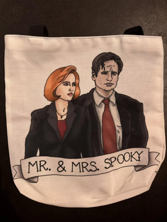 X-Files -  Mr. and Mrs. Spooky - Tote Bag