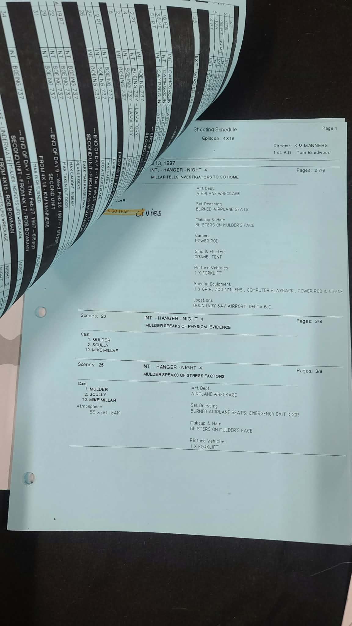 *X-Files - Original Production Used Script - Max