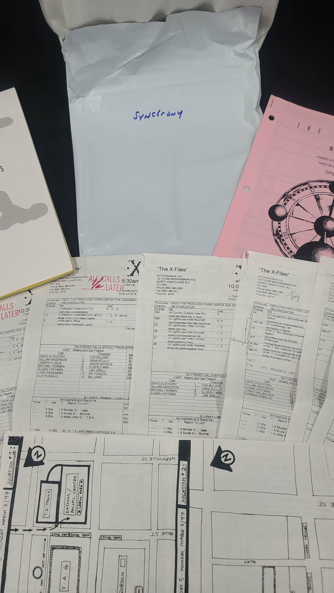 *X-Files - Original Production Used Script - Synchrony
