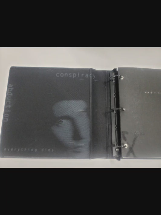 X-Files Merchandise Marketing Binder- With specs and slides -  From Chris Carter Collection