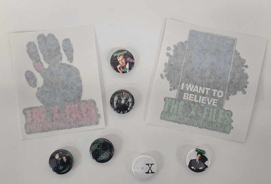 XFP / X-Files Sticker and Pin Set