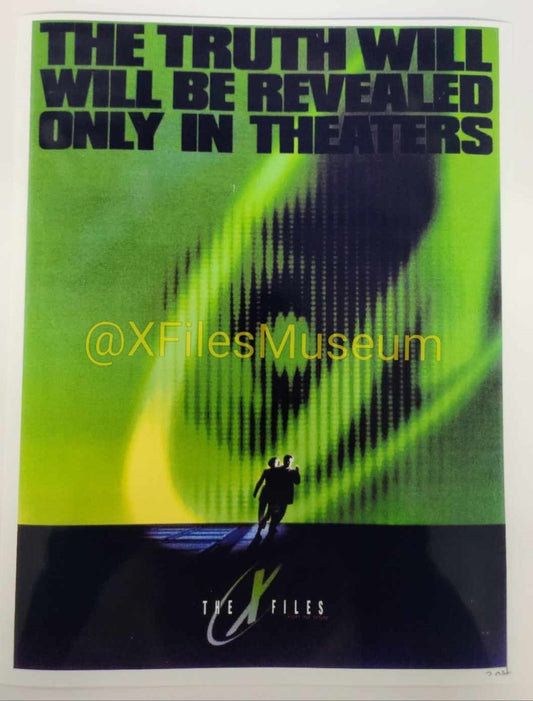 The X-Files FIGHT THE FUTURE Concept Art Print "C"  8" x 10"