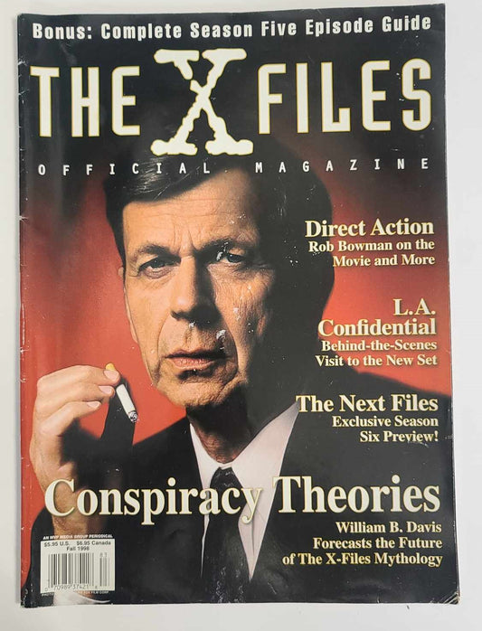 The X-Files Official Magazine - William B Davis - Cigarette Smoking Man Cover -